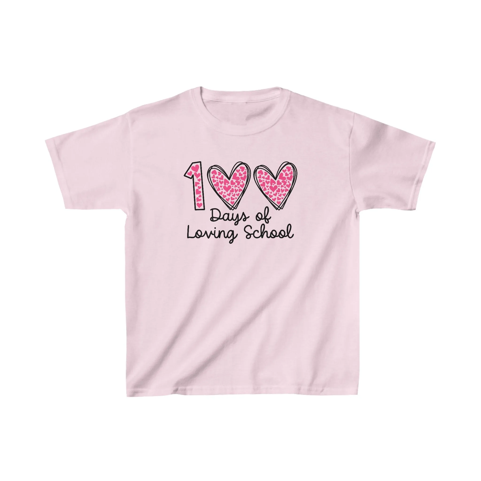 100 Days of Loving School Heart T-Shirt, School Spirit, Youth shirt