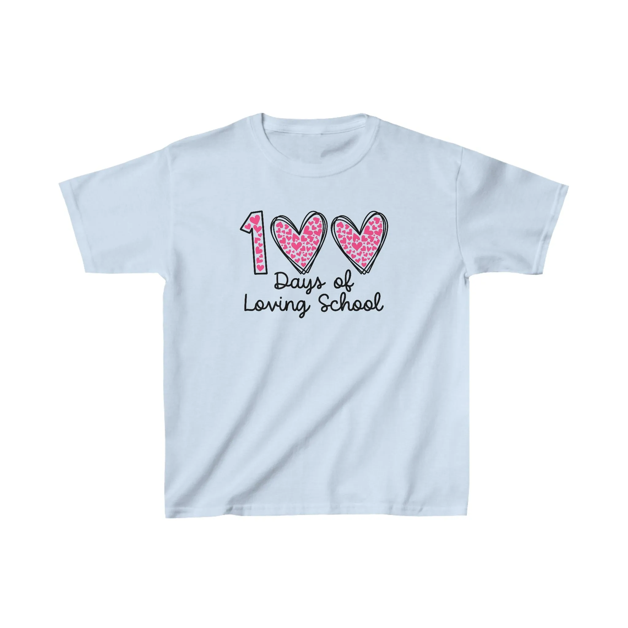 100 Days of Loving School Heart T-Shirt, School Spirit, Youth shirt