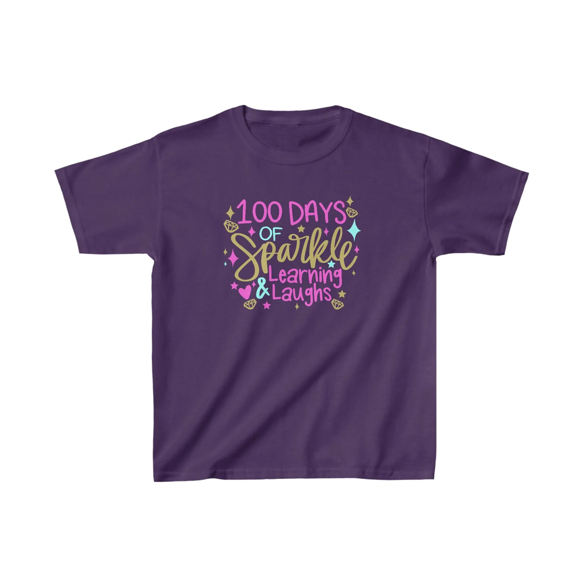 100 Days of Sparkle & Learning T-Shirt, Youth, School Spirit
