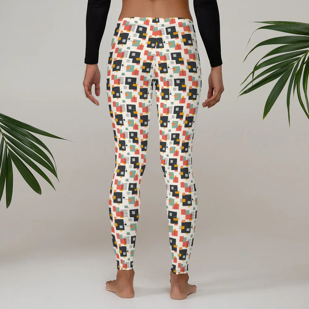 Abstract Squares Leggings