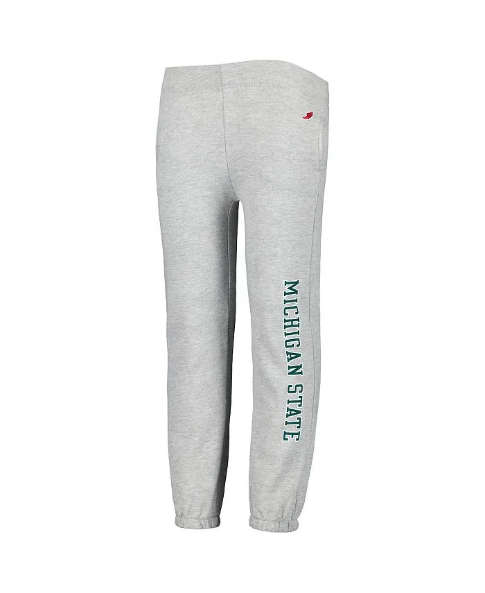 Big Boys Heather Gray Michigan State Spartans Essential League Collegiate Wear Pants, Gray