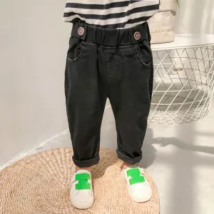 Boys Solid Color Pocket Casual Pants Wholesale Boys Clothing Suppliers