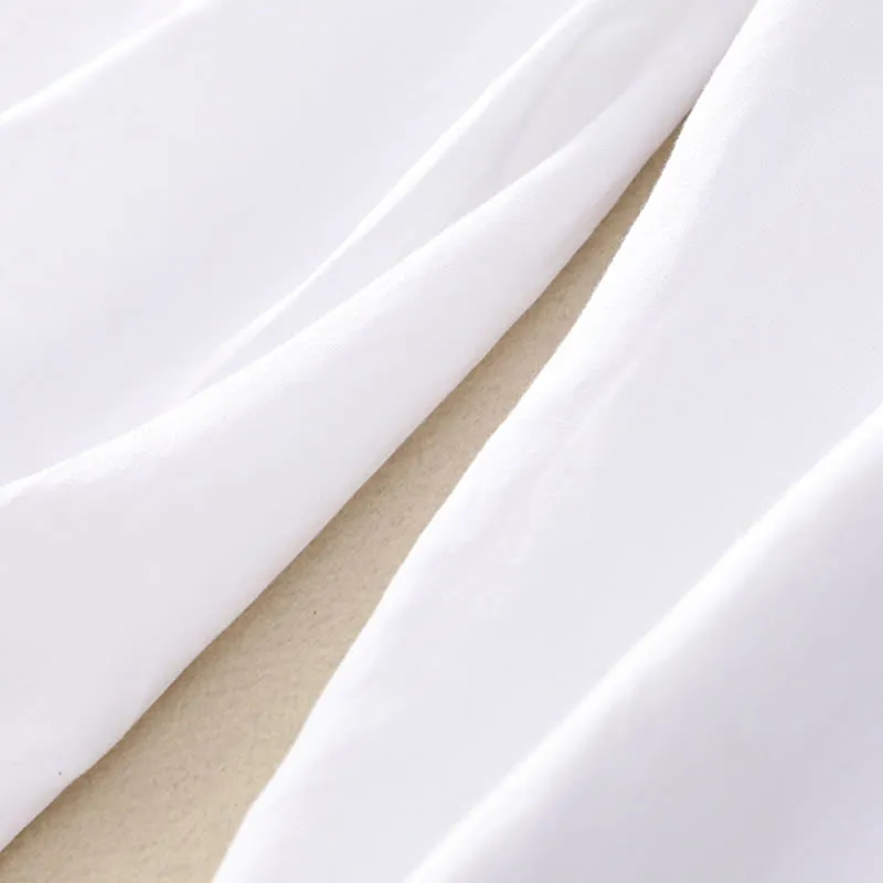Buddha Stones Summer Plain Color 7-8 Length Cotton Linen Women's Wide Leg Pants With Pockets Zipper