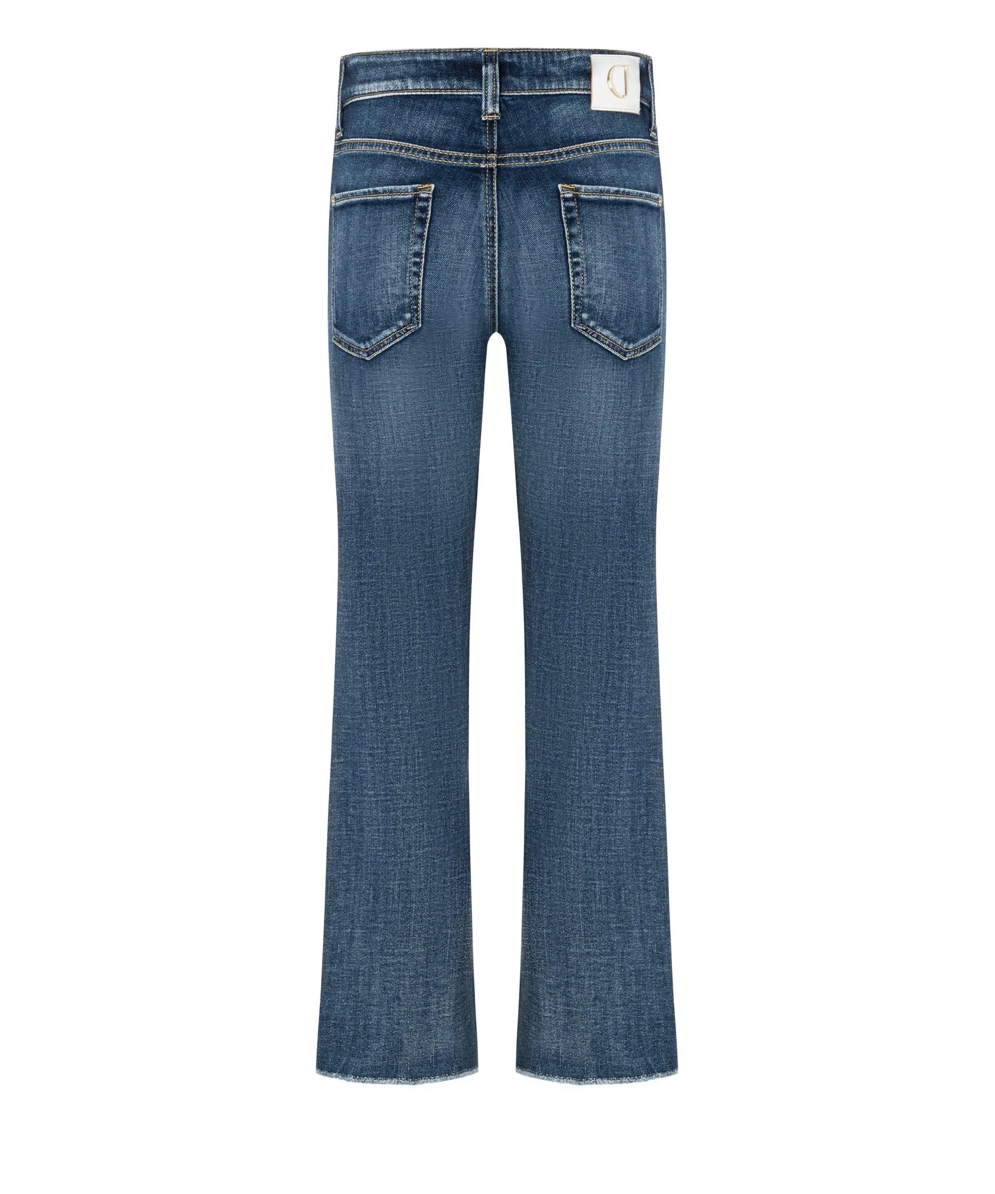 Cambio Francesca Cropped Raw Edge Jeans
