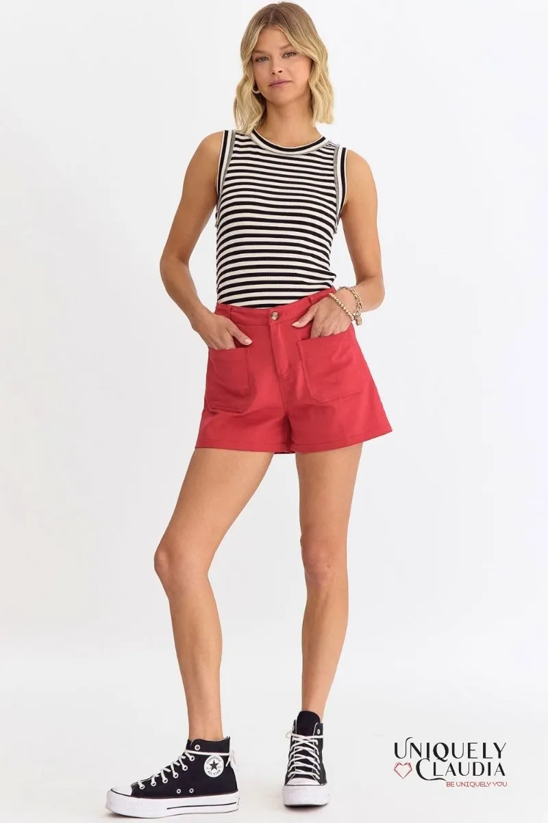 Char High Waisted Shorts