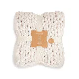 Chunky Throw Blanket- Cream