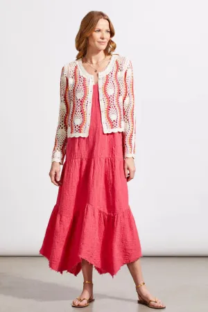 Clary Crochet Button-Down Cardigan- Tribal 5529O / 4985