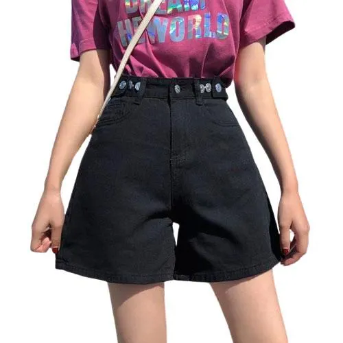 Classic High Waist Denim Short