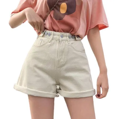 Classic High Waist Denim Short