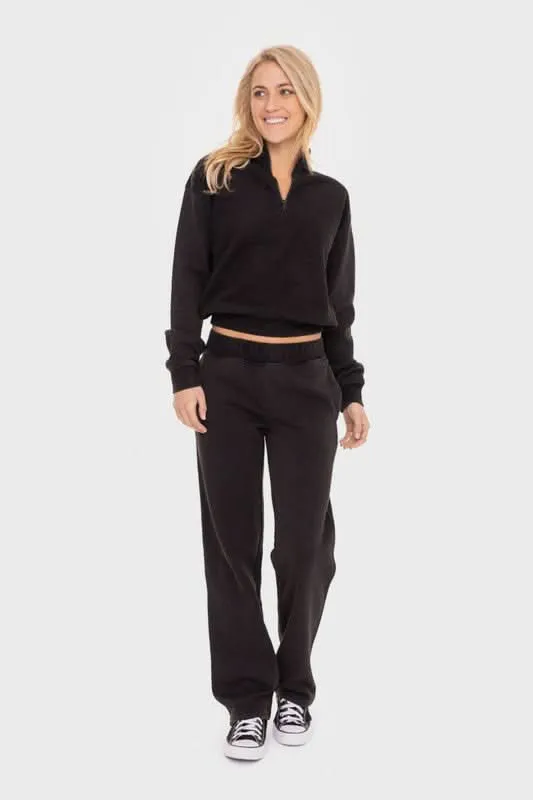 Cozy Fleece Lounge Pants with Pockets and Elastic Waistband From Love Salve