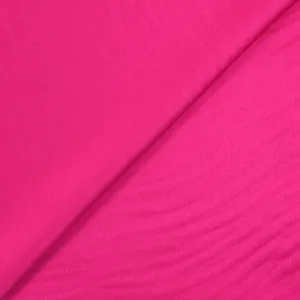 Crêpe satin de polyester uni rose barbie