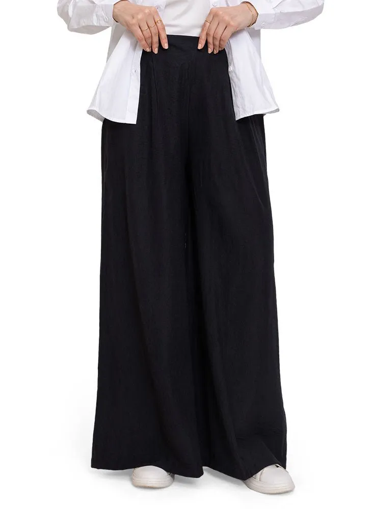 Design1-Black Linen2-Wide Leg