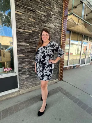 Dress - Cozy Floral Single Button styled A-line