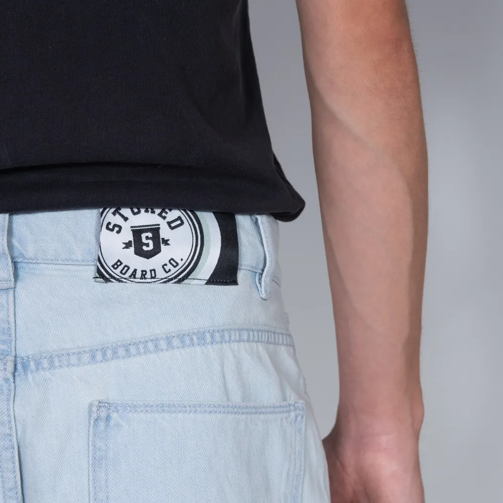 Electric Baggy Denim Pants Light Blue