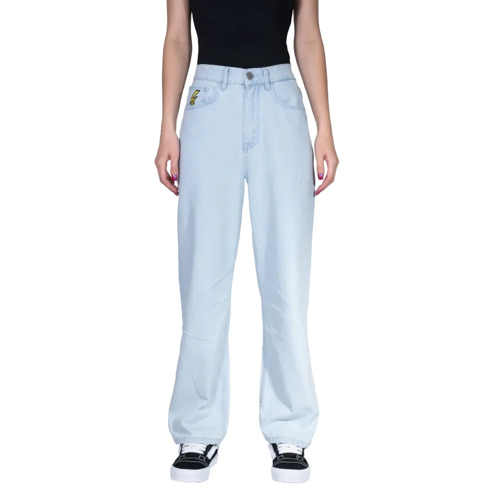 Electric Baggy Denim Pants Light Blue