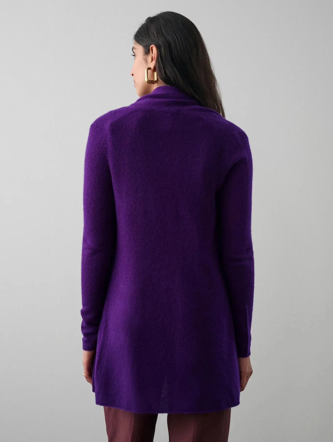 Essential Cashmere Trapeze - Deep Plum