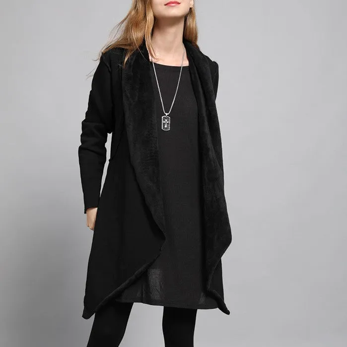 Fashion Loose Thick Warm Not Cashmere Cardigan Outwear