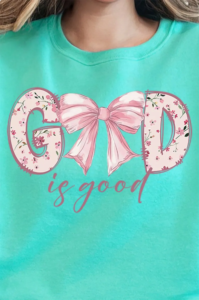 Girlie God Is Good Unisex NuBlend Crew Sweatshirt