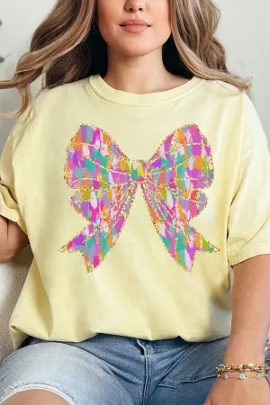 Glitzy Brushed Coquette Comfort Colors Adult Ring-Spun Cotton Tee