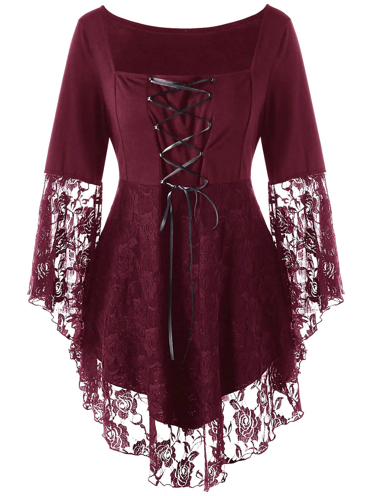 Gothic Blouses Shirts Women Plus Size