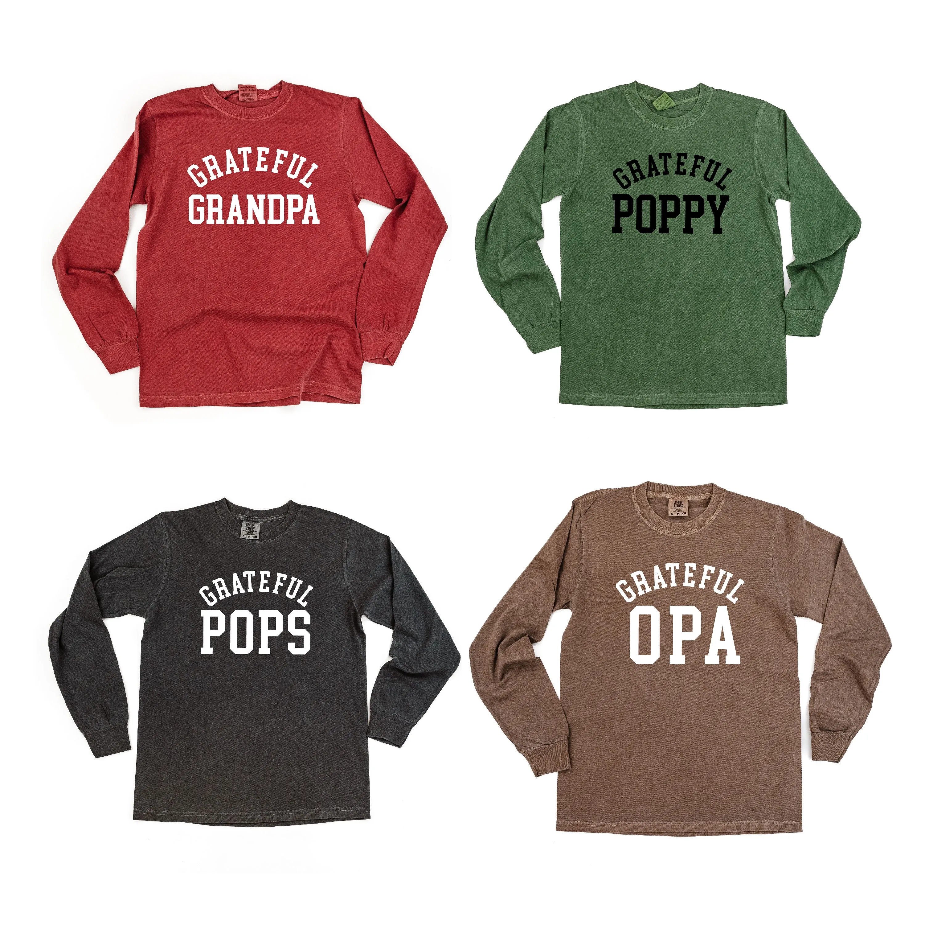 Grateful Family Names - Male - LONG SLEEVE COMFORT COLORS TEE