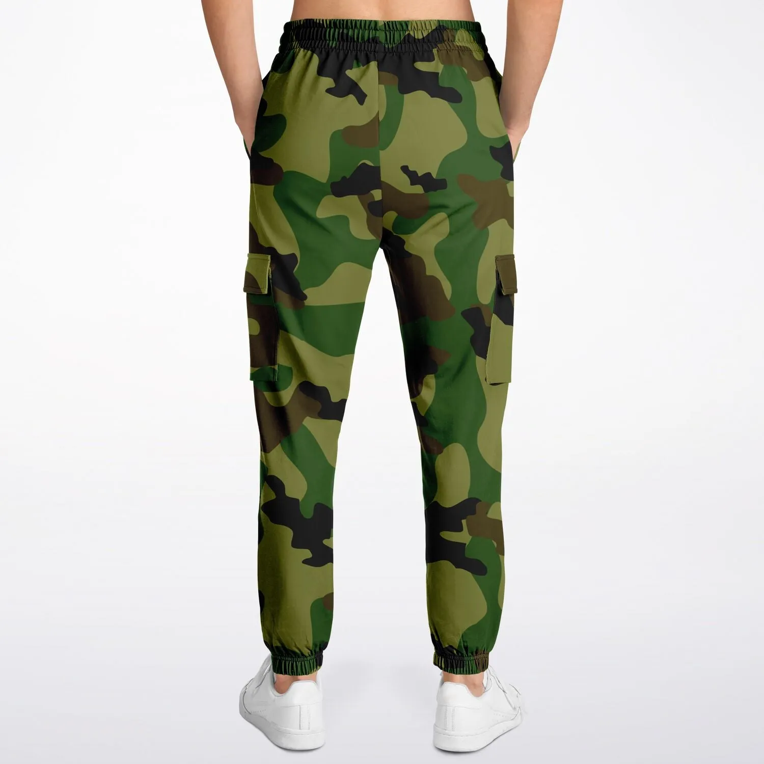 Green Camo Cargo Sweatpants