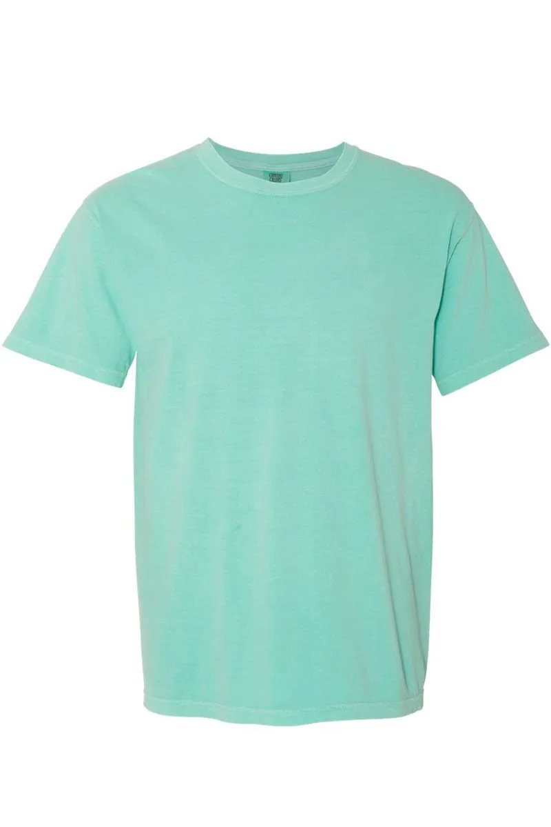 Green Watercolor Bow Comfort Colors Adult Ring-Spun Cotton Tee