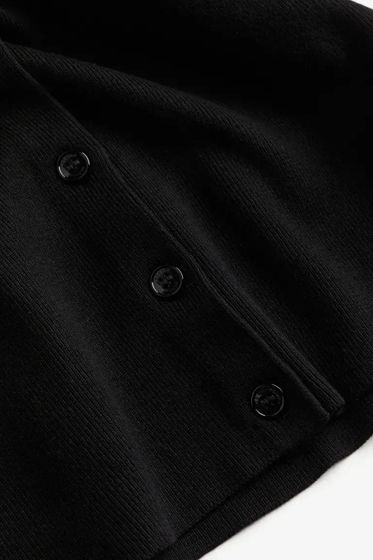 H&M fine knit cardigan, black