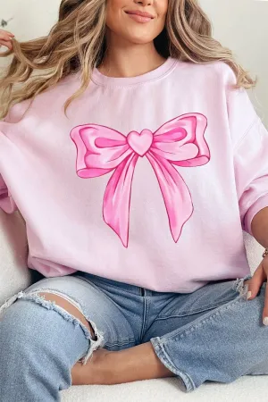Heartstrings Coquette Bow Unisex NuBlend Crew Sweatshirt