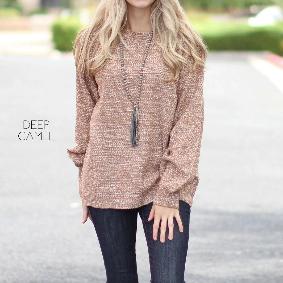 Heather Knit Sweater | S-XL