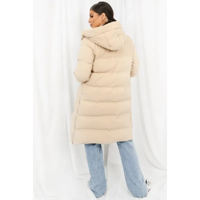 Hooded Longline Puffer Coat