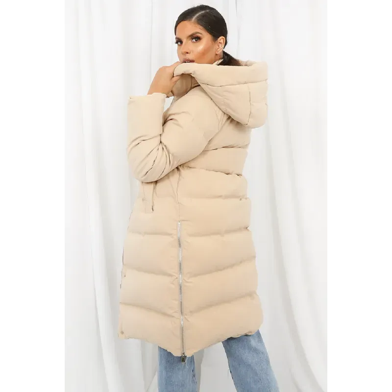 Hooded Longline Puffer Coat