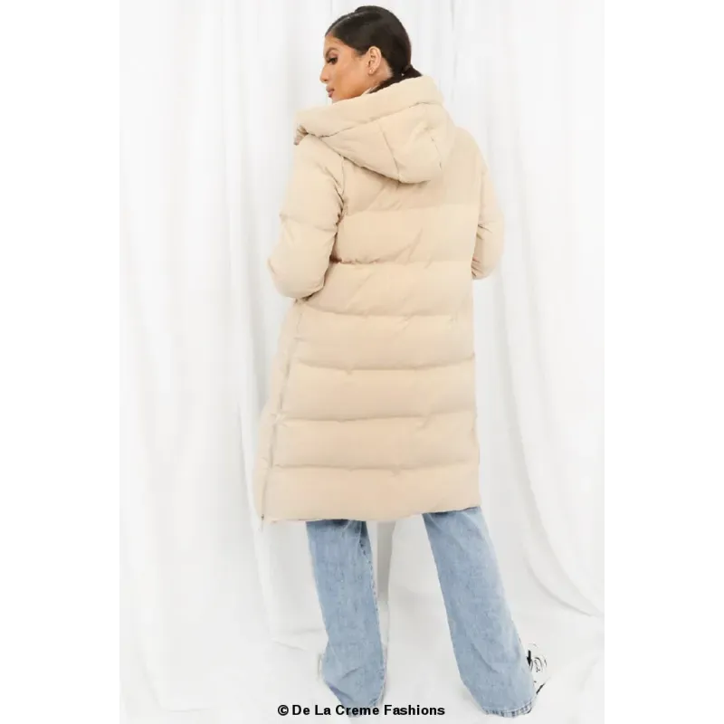 Hooded Longline Puffer Coat