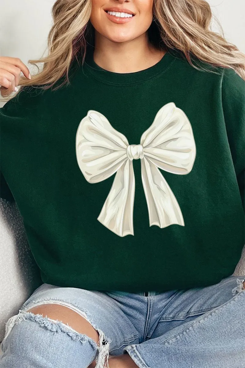 Ivory Coquette Bow Unisex NuBlend Crew Sweatshirt