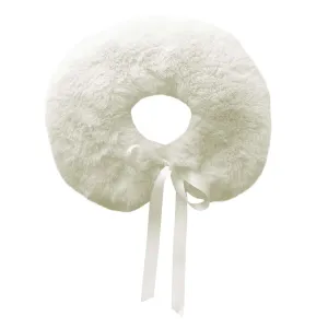 Ivory Faux Fur Collar