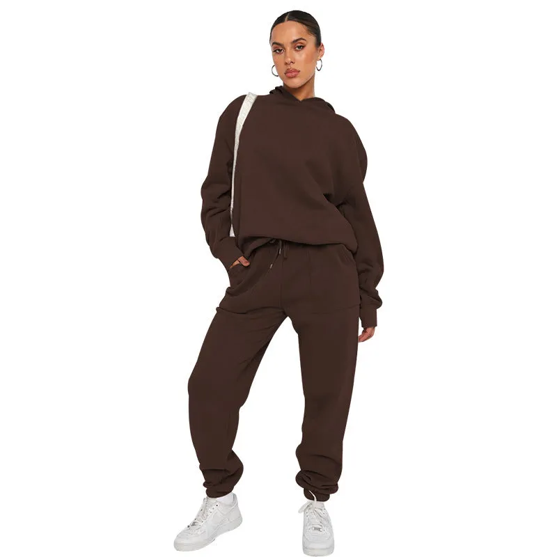 Ivyshape | Comfortable Oversized Hoodie Set