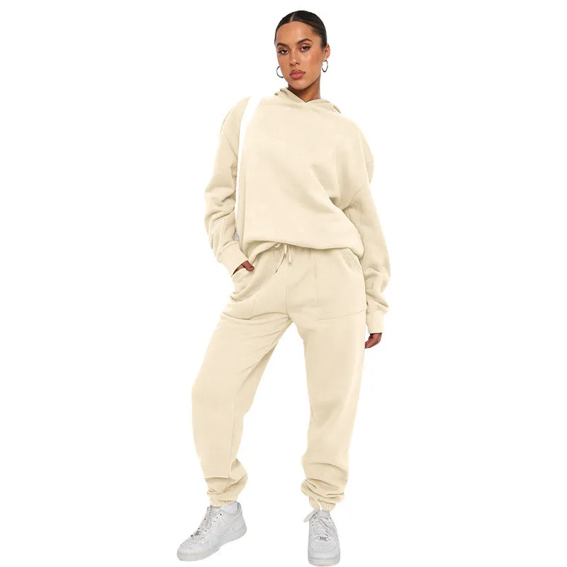 Ivyshape | Comfortable Oversized Hoodie Set