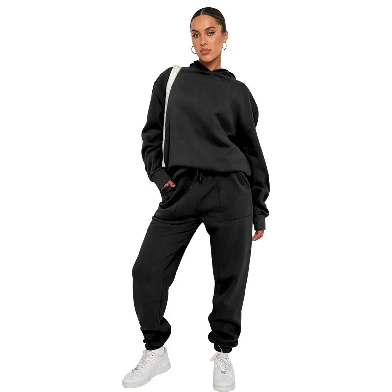 Ivyshape | Comfortable Oversized Hoodie Set