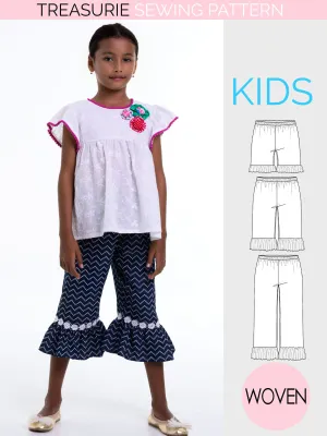 KACI - Ruffle Pants Sewing Pattern
