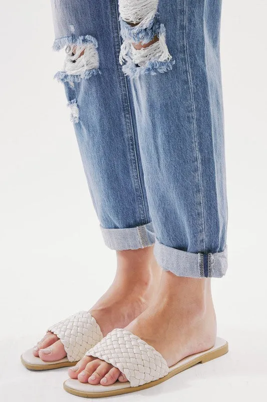 KanCan Mid Rise Classic Boyfriend Jeans