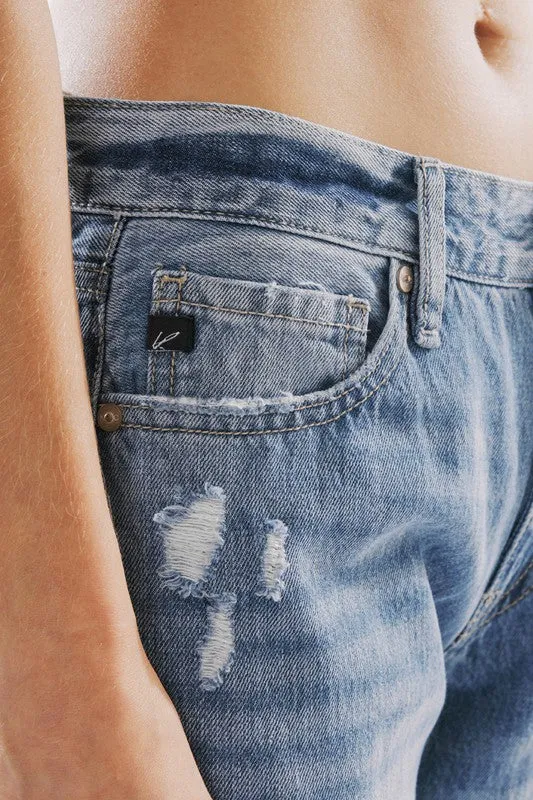 KanCan Mid Rise Classic Boyfriend Jeans