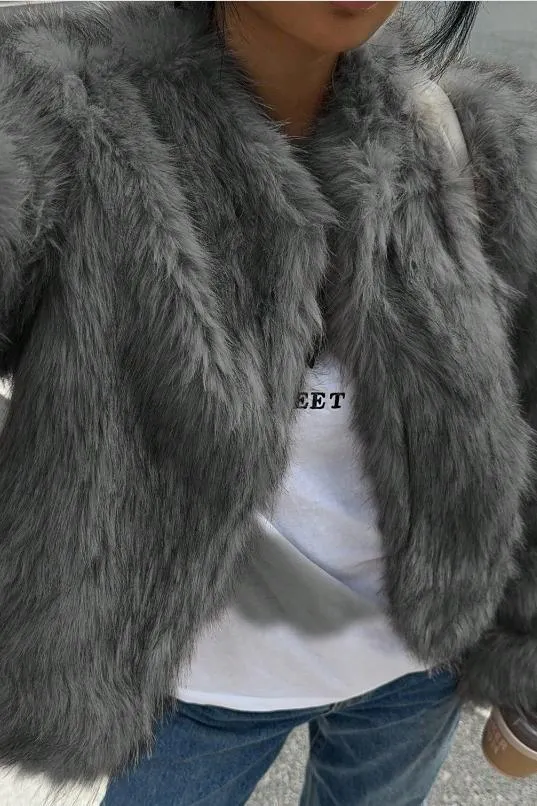 Ladies Light Luxury Warm Fur Short Coat
