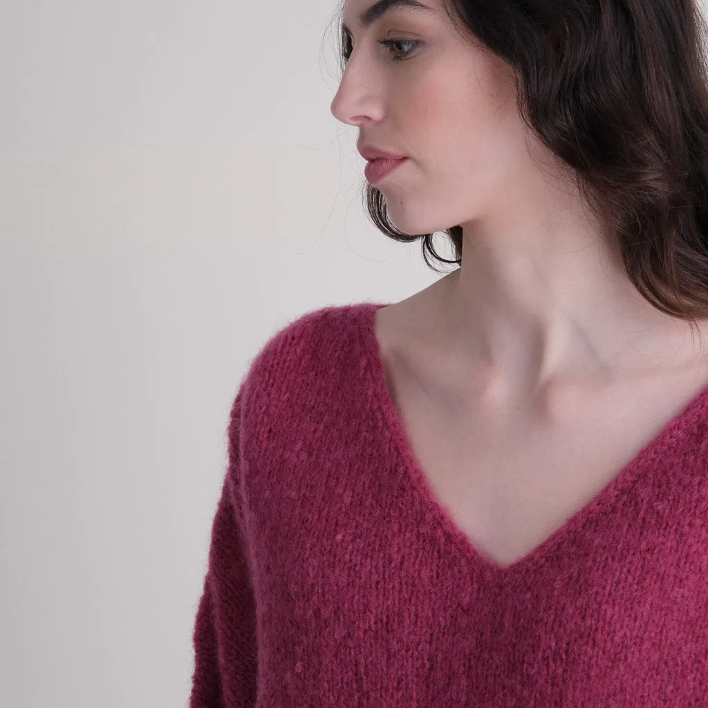 Leah V Neck Wool Jumper