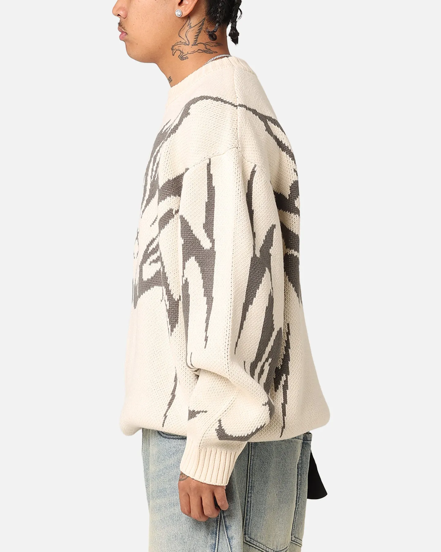 Loiter Cyber Knit Sweater Off White