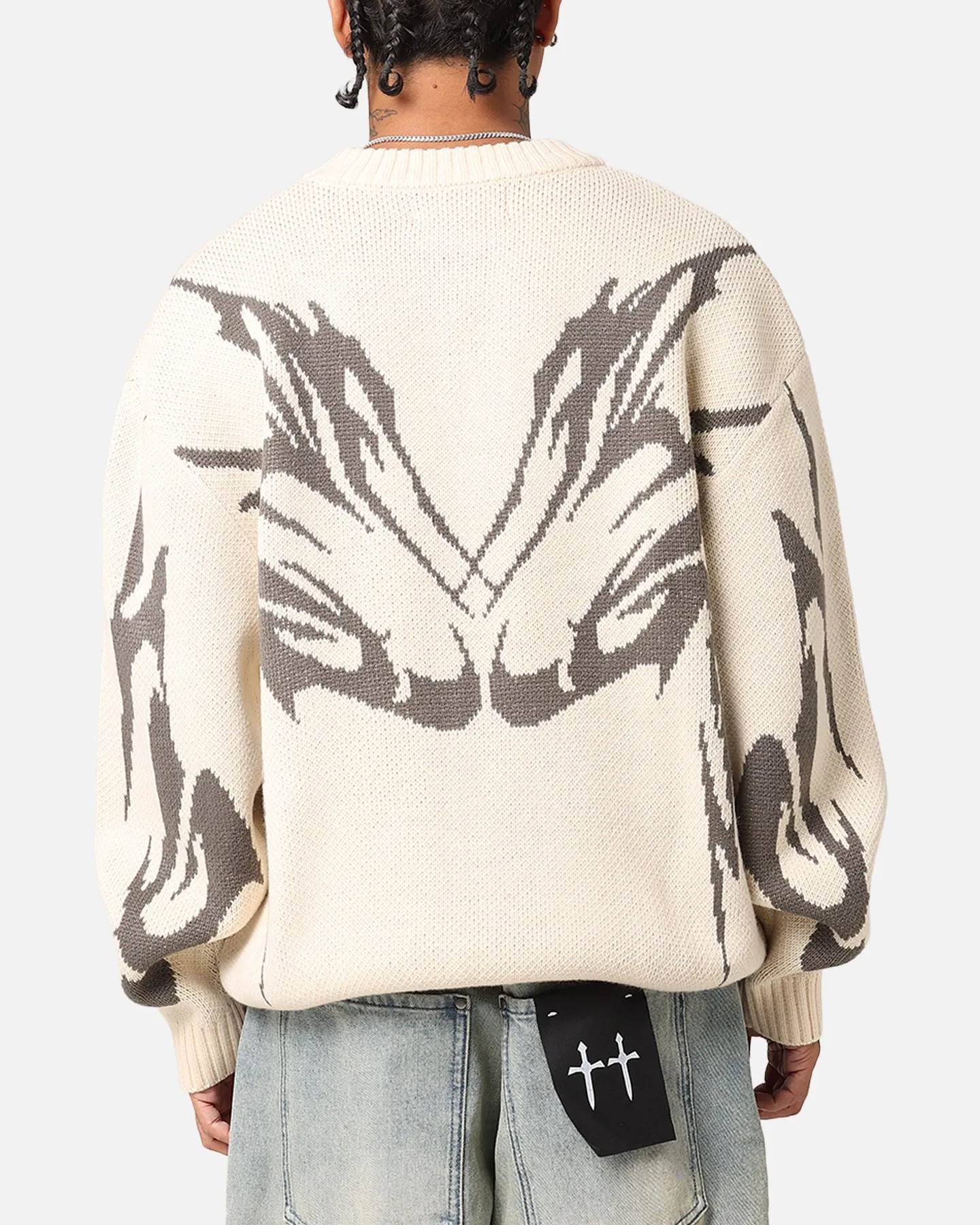 Loiter Cyber Knit Sweater Off White