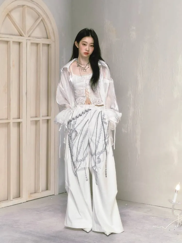 Loose wide leg pants【s0000009232】