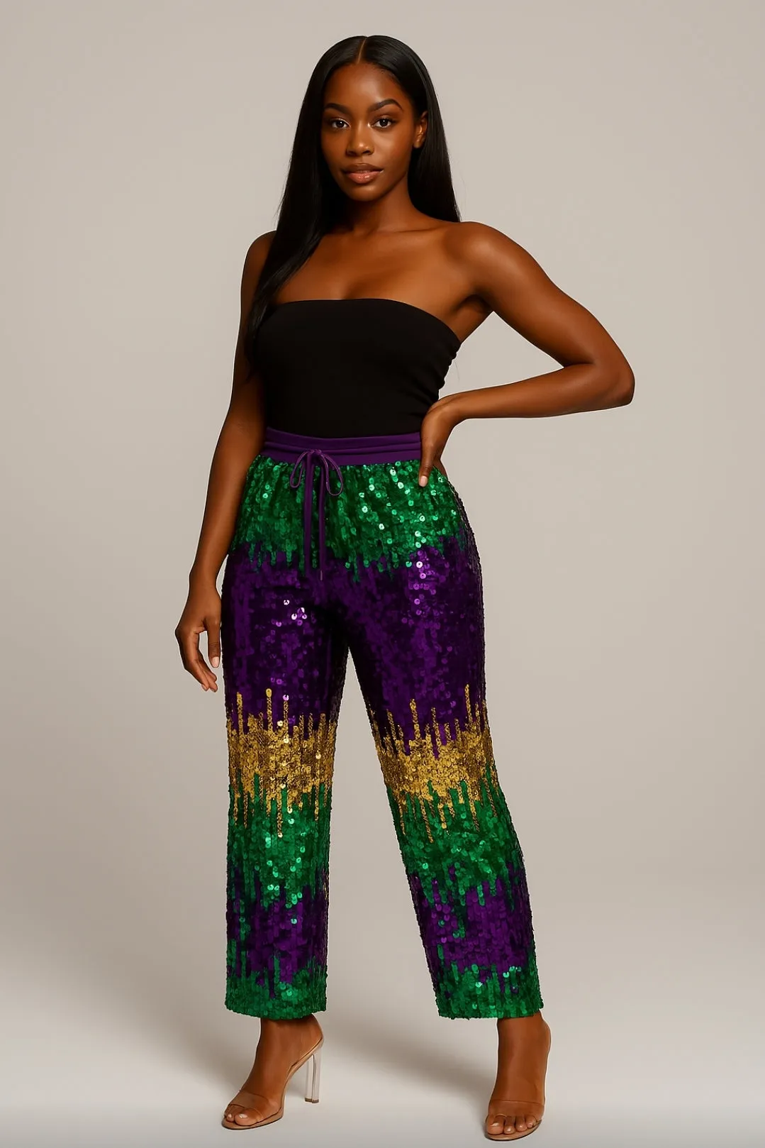 MARDI GRAS Jogger Sweatpants with 504 sweatshirt