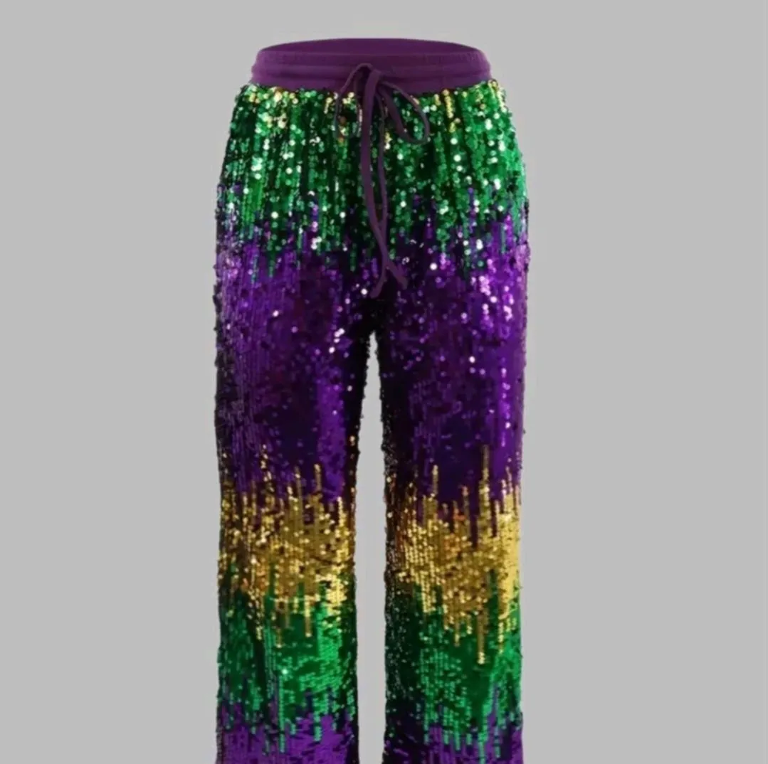MARDI GRAS Jogger Sweatpants with 504 sweatshirt