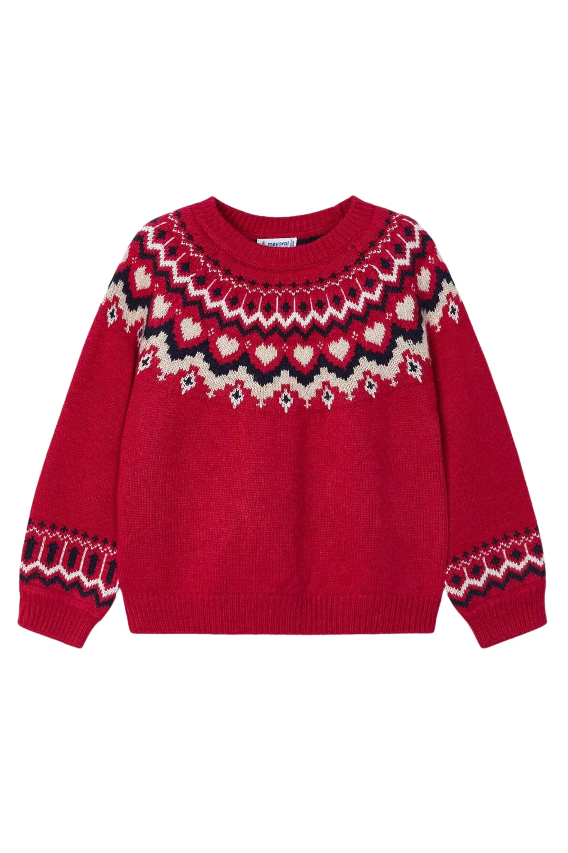 Mayoral girls jacquard sweater