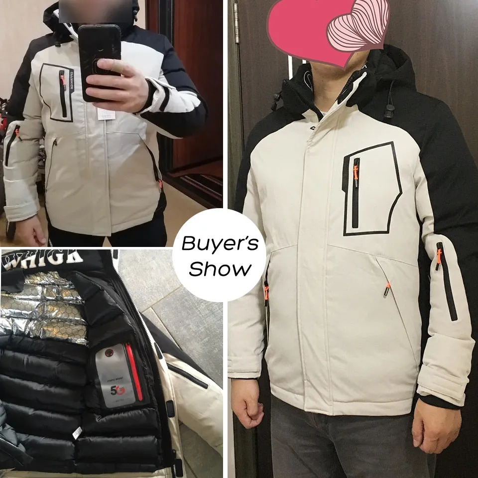 Men 2022 Winter Thick Warm Windproof jacket